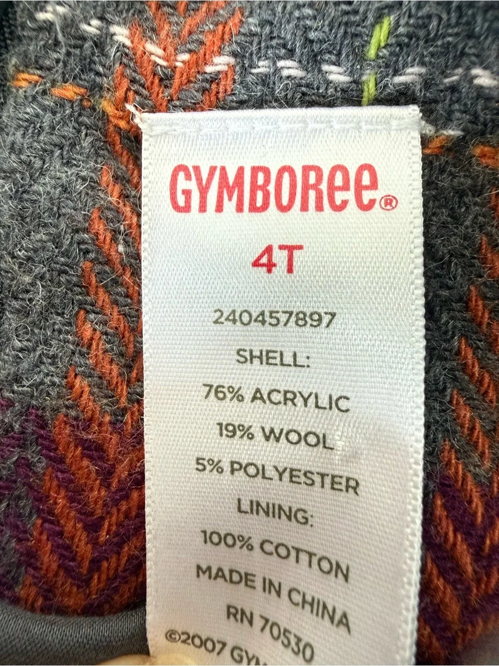 Vintage 2007 Gymboree Fall Forest Plaid Dress 4T